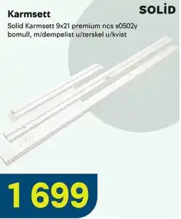 Maxbo Solid Karmsett 9x21 premium ncs s0502y tilbud