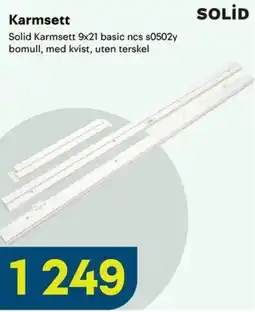 Maxbo Solid Karmsett 9x21 basic ncs s0502y tilbud