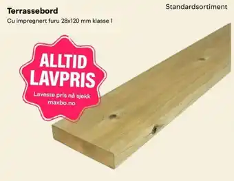 Maxbo Terrassebord tilbud