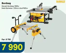 Maxbo DeWalt Bordsag 1850w tilbud