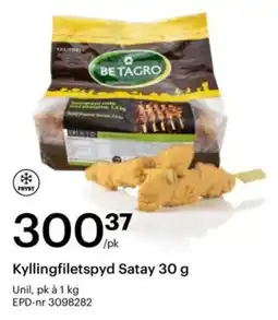 Storcash Betagro Kyllingfiletspyd Satay tilbud
