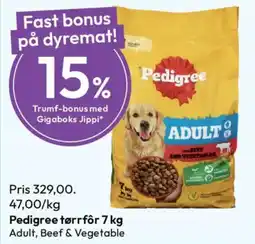 Gigaboks Pedigree tørrfôr tilbud