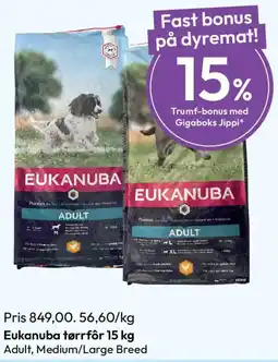 Gigaboks Eukanuba tørrfôr tilbud
