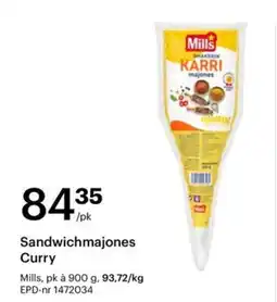 Storcash Mills Sandwichmajones Curry tilbud