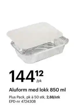 Storcash Aluform med lokk tilbud