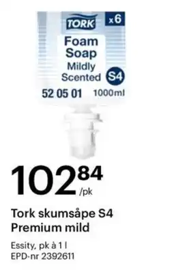 Storcash Tork skumsåpe S4 Premium mild tilbud