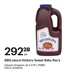 Storcash Sweet Baby Ray's BBQ sauce Hickory tilbud