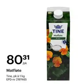 Storcash Tine Matfløte tilbud