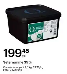 Storcash Q-seterrømme tilbud