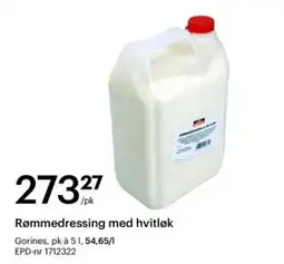 Storcash Gorines rømmedressing med hvitløk tilbud