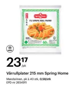 Storcash Spring Home Vårrullplater 215 mm tilbud