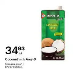 Storcash Coconut milk Aroy-D tilbud