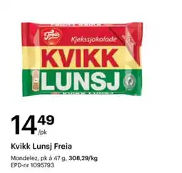 Storcash Kvikk Lunsj Freia tilbud