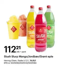 Storcash Slush Slurp Mango/Jordbær/Grønt eple tilbud