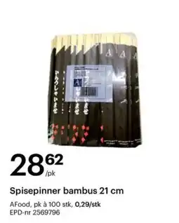 Storcash Afood spisepinner bambus tilbud