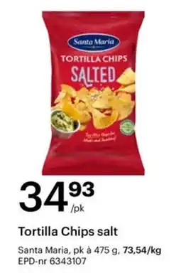 Storcash Santa Maria tortilla chips salt tilbud
