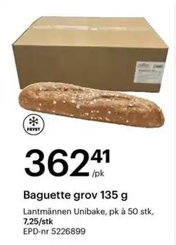 Storcash Lantmännen Unibake Baguette grov tilbud