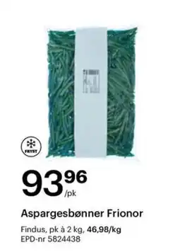 Storcash Aspargesbønner Frionor tilbud