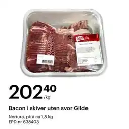 Storcash Gilde Bacon i skiver uten svor tilbud