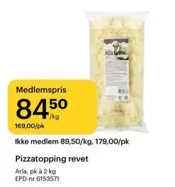 Storcash Arla pizzatopping revet tilbud