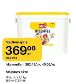 Storcash Mills majones ekte tilbud