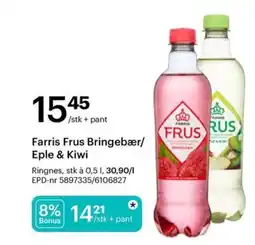Storcash Farris Frus Bringebær/Eple & Kiwi tilbud