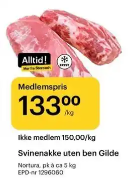 Storcash Svinenakke uten ben Gilde tilbud