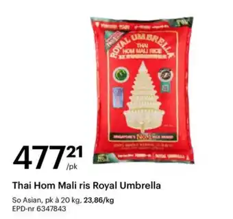 Royal Umbrella Thai Hom Mali ris
