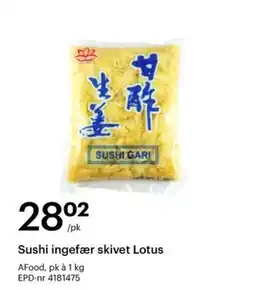 Storcash Lotus Sushi ingefær skivet tilbud