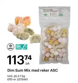 Storcash Dim Sum Mix med reker ASC tilbud