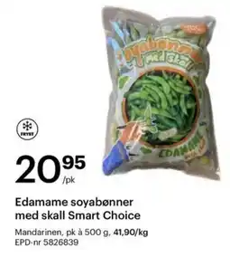 Storcash Edamame soyabønner med skall Smart Choice tilbud