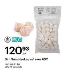 Storcash Dim Sum Haukau m/reker ASC tilbud