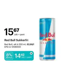 Storcash Red Bull Sukkerfri tilbud