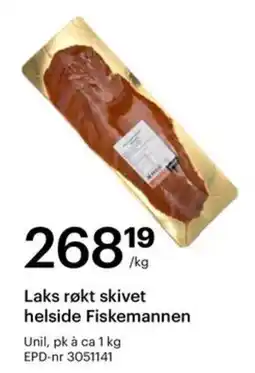 Storcash Fiskemannen Laks røkt skivet tilbud