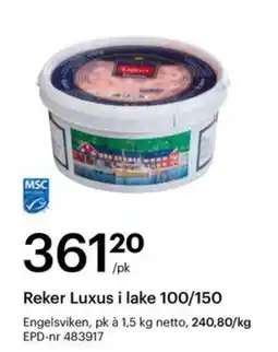 Storcash Reker Luxus i lake 100/150 tilbud