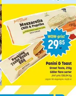 Eurocash Panini & Toast tilbud