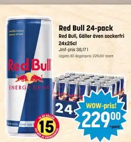 Eurocash Red Bull 24-pack tilbud