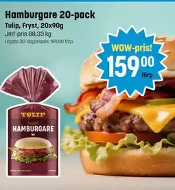 Eurocash Hamburgare 20-pack tilbud