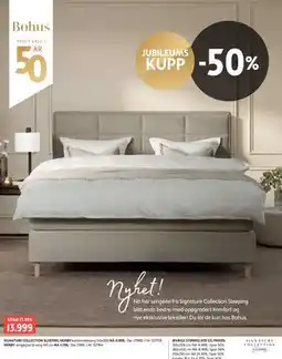 Bohus SIGNATURE COLLECTION SLEEPING HERØY kontinentalseng 140x200 tilbud