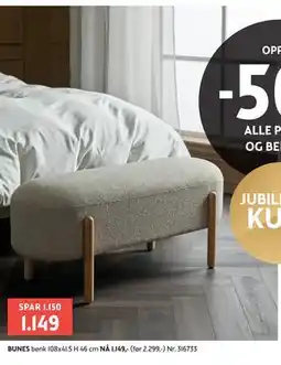 Bohus BUNES benk tilbud