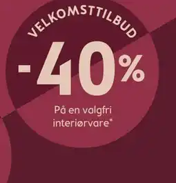Bohus VELKOMSTTILBUD -40% tilbud