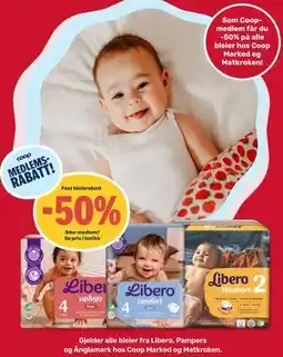 Coop Marked alle bleier fra Libero, Pampers og Änglamark tilbud