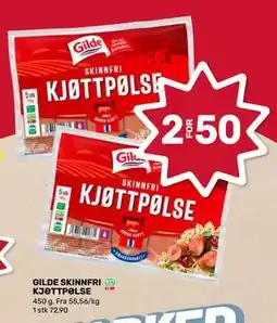 Matkroken GILDE SKINNFRI KJØTTPØLSE tilbud