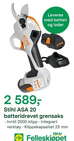 Felleskjøpet Stihl ASA 20 tilbud