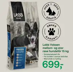 Felleskjøpet Labb Voksen mellom- og stor rase hundefôr tilbud