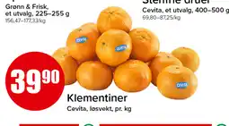 Eurospar Cevita klementiner tilbud