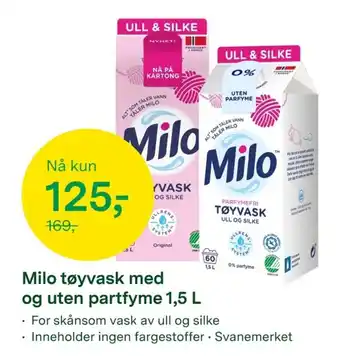 Milo tøyvask