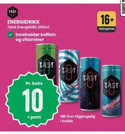 Sport Outlet ENERGIDRIKK tilbud