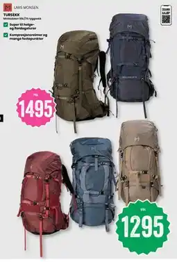 Sport Outlet TURSEKK Molladalen 55L/75 ryggsekk tilbud