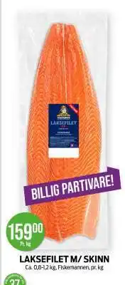 Kiwi LAKSEFILET M/SKINN tilbud